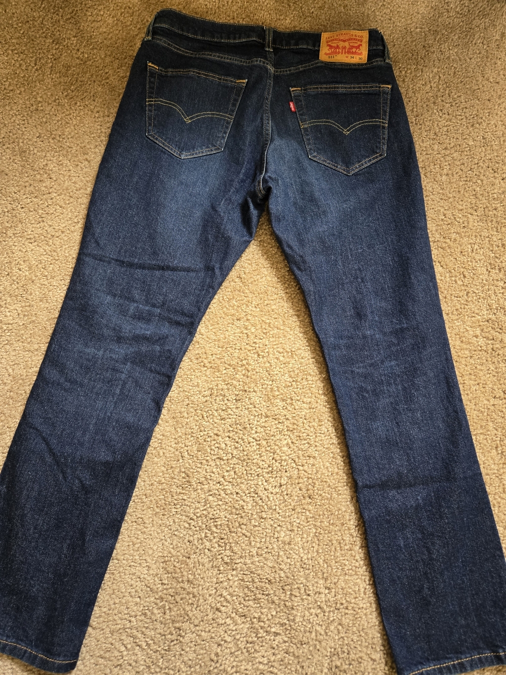 Levi's Men's Dark Blue Straight Jeans
